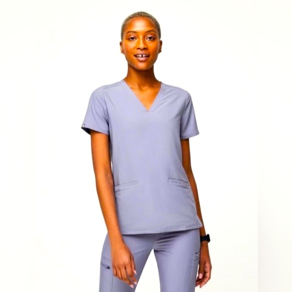 Figs Set. Space Dye Vapor Blue. - Picture 2 of 9